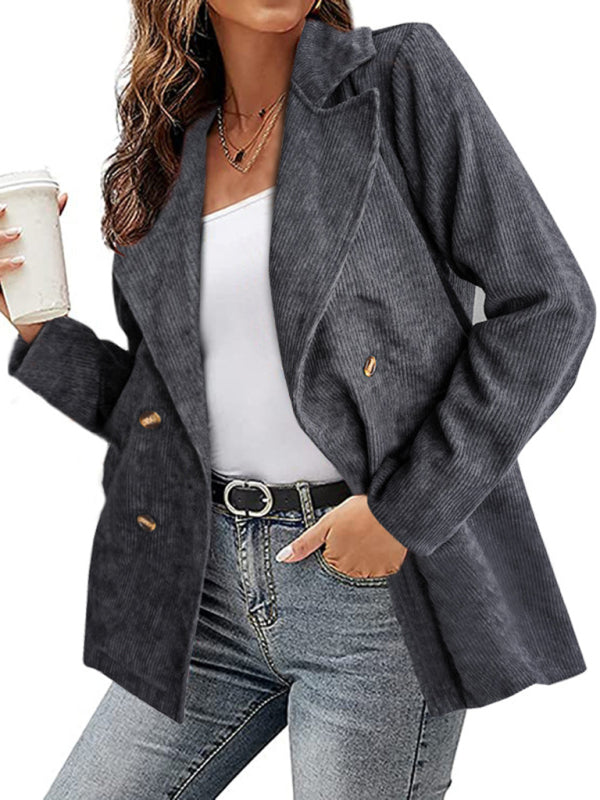 New style jacket solid color suit button coat